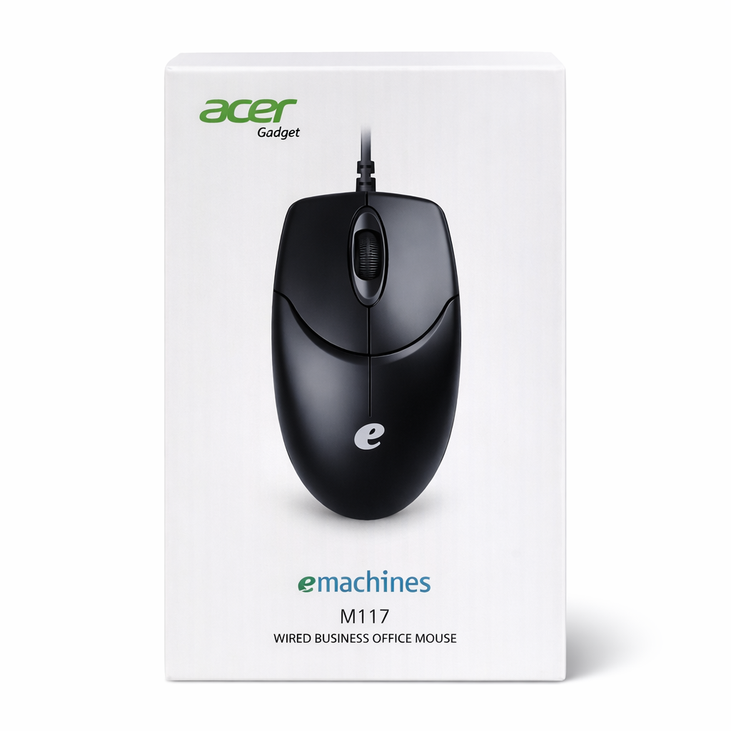 Mouse Acer eMachines M117 USB con Cable – Oficina / Empresarial